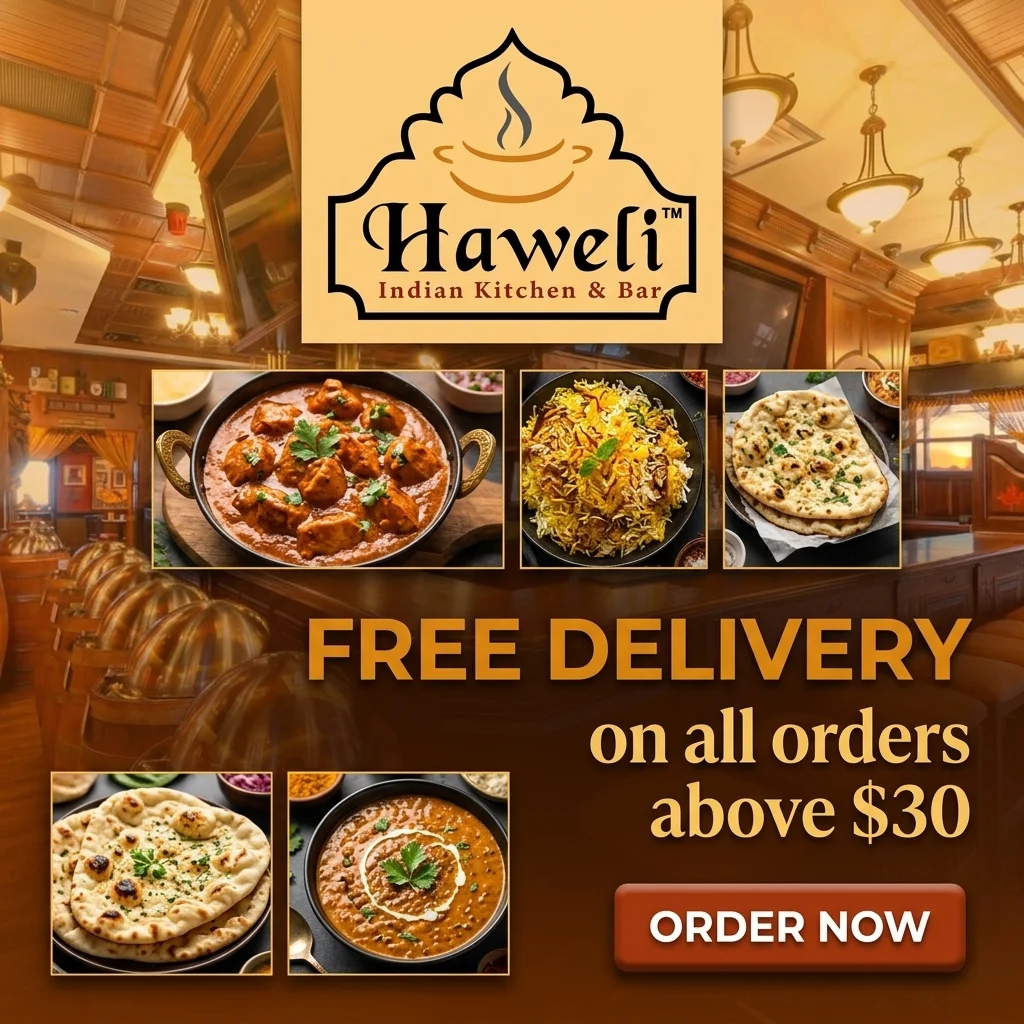 Welcome to Haweli Indian Kitchen and Bar South Edmonton Common